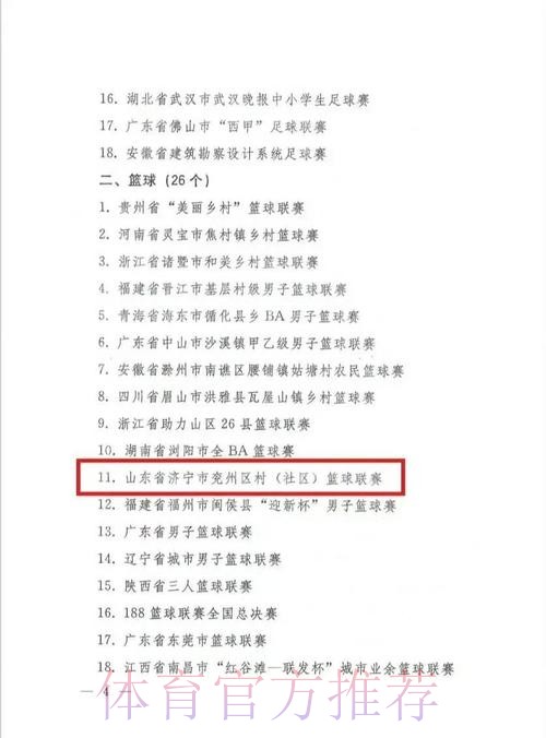 第二批群众“三大球”精品赛事案例公示 第二批群众“三大球”精品赛事案例公示